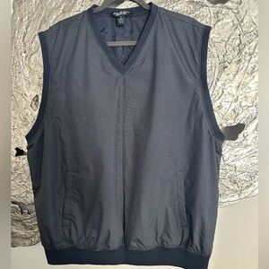 Men's Brooks Brothers Country Club Performance Golf Vest Navy & White Check XL